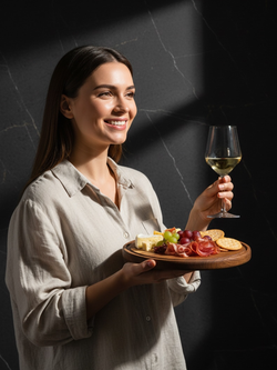 Разделочная доска круглая 25 см