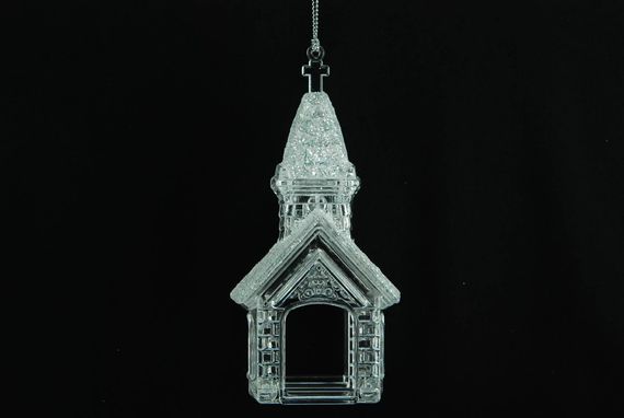 Украшение &quot;Церквушка&quot; цвет белый прозрачный, (150976)