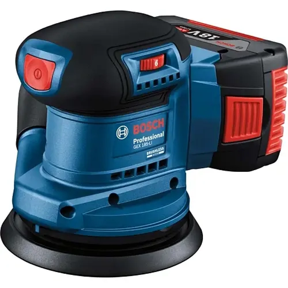 Эксцентриковая шлифмашина Bosch GEX 185-Li D125мм аккум. (06013A5020)