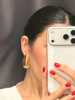 Серьги ракушки, Золотые