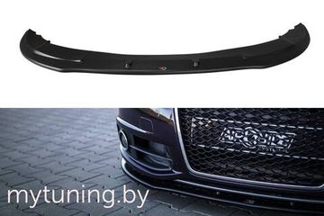 Сплиттер бампера переднего V.2 для AUDI A6 C6 S-Line (08-11)