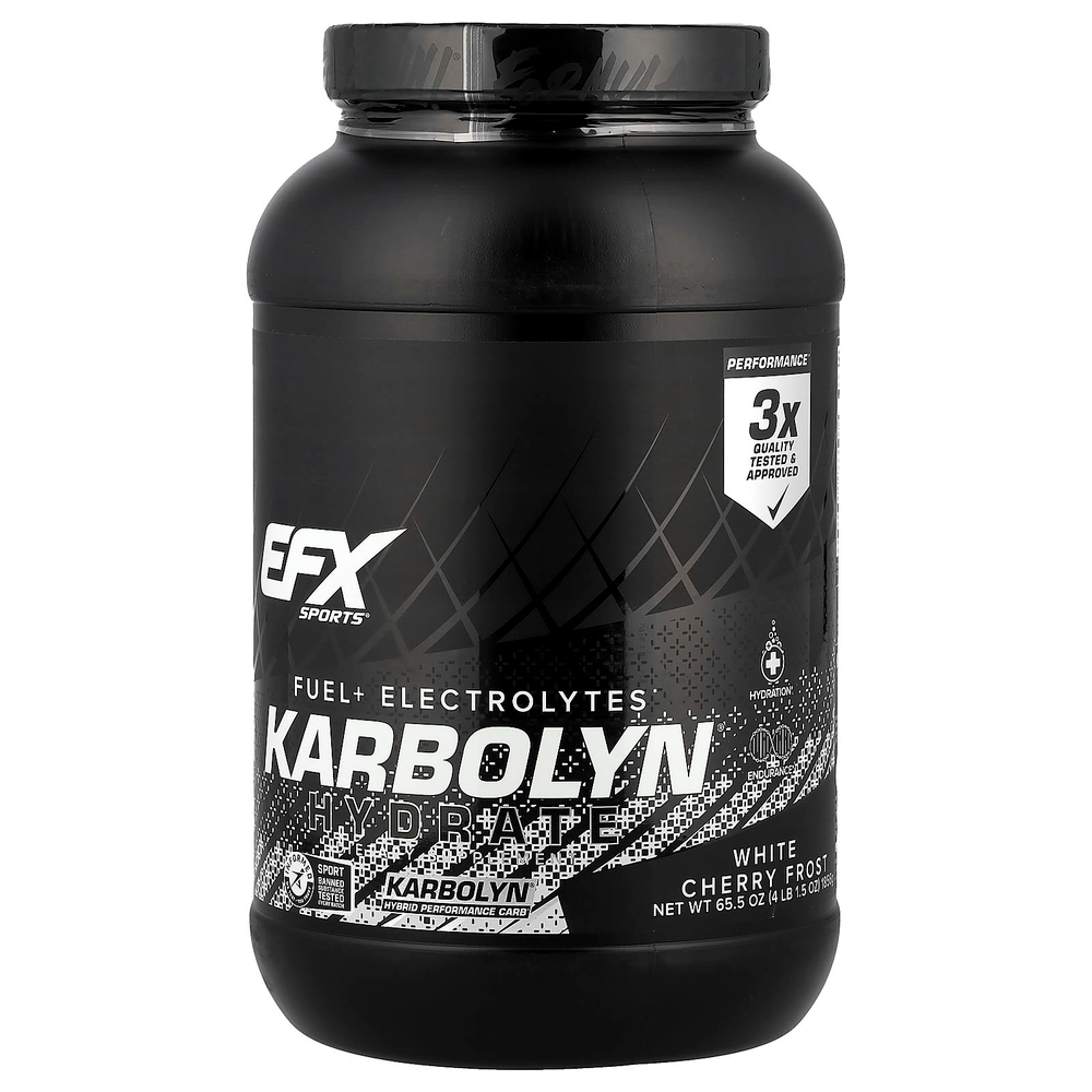 EFX Sports, Karbolyn® Hydrate, White Cherry Frost, 1856 г (4 фунта 1,5 унции)