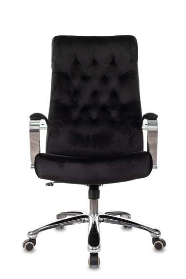 Кресло руководителя Бюрократ T-9928SL Fabric черный Italia Black крестов. металл хром