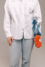 Joyser Slimmy Plush шкура лисы плюша с пищалкой S/M синяя с оранжевым 38см