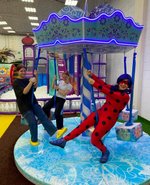 Детская карусель кокосовая пальма "Сюрприз" (d290 см)