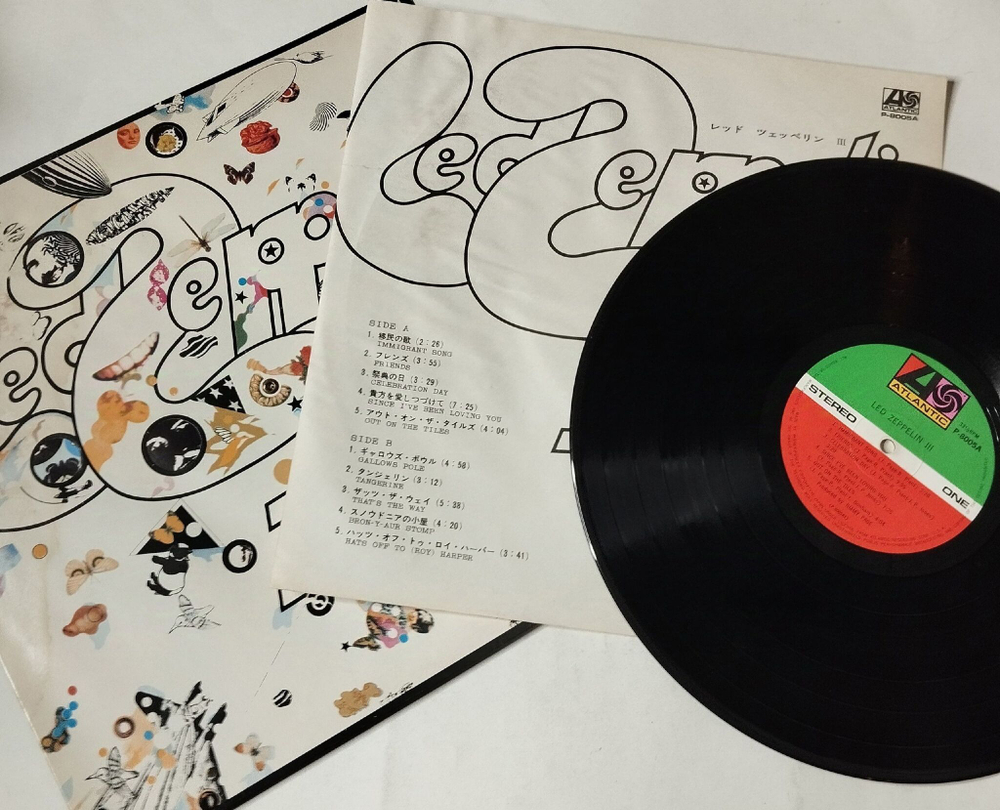 Винтажная виниловая пластинка LP Led Zeppelin III (Japan 1971) (No Obi) P-8005A