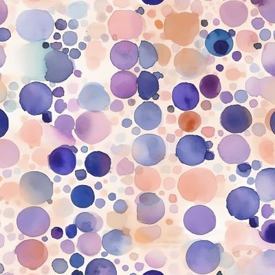 Круги и пятна. Горох. Polka dot. Акварель