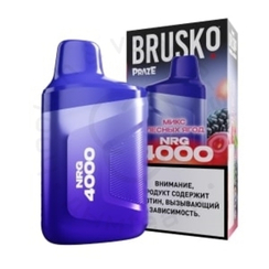 Одноразовая ЭС BRUSKO NRG 4000 с ароматом микса лесных ягод, 20мг/см3, 3,3 мл. (М)