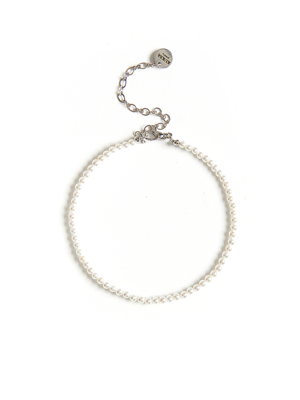 Анклет "Elegance" из перламутра Silver