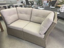 Soho, диван бежевый, искусственный ротанг