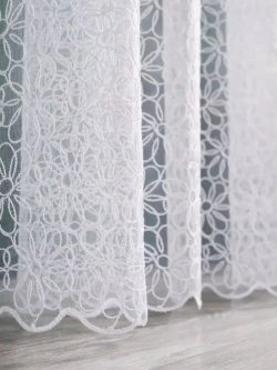 Тюль в спальню гостиную белый 300х270