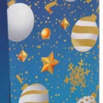 Пакет под бутылку «Сказочная зима» 11*38*11 см, микс