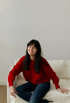 Джемпер Л.Т., 100% шерсть ягнёнка, цвет марсельеза.