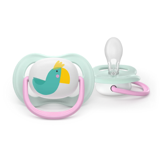 Əmzik\  Ultra air soother,  0-6m, deco girl, 2-pack