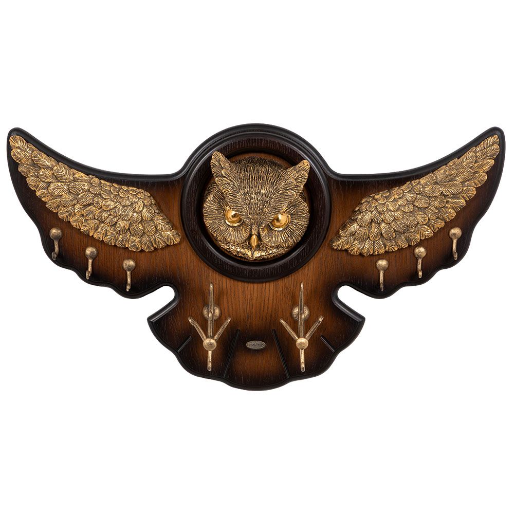 Вешалка настенная Bubo Орех Бронза