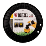 Леска для триммера квадрат, 2,7м х 138м, на DIN катушке FLEX CORD Denzel