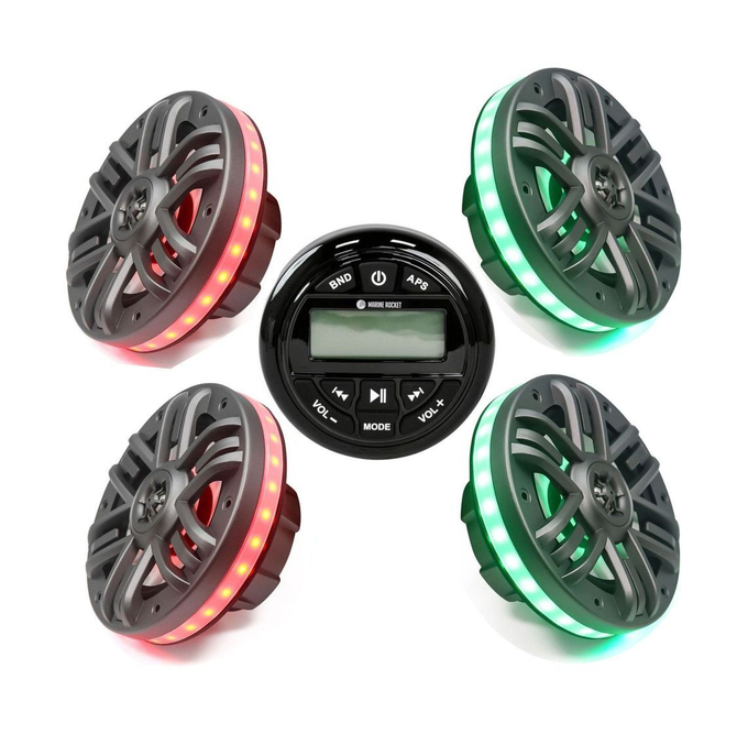 Морская аудиосистема MRH-833B, M165KMR (2 компл), Marine Rocket