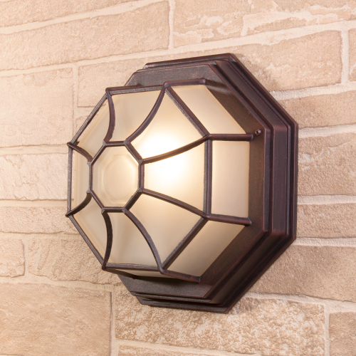 Уличный настенный светильник Telarana L капучино GL 1024D