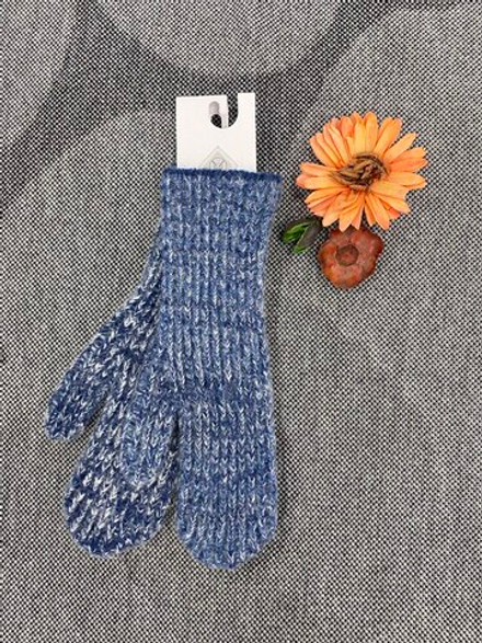 Варежки В215-11 синий меланж