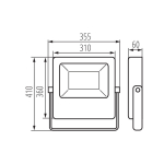 Прожектор асимметричный KANLUX FL AGOR/A LED 200W NW 4000К