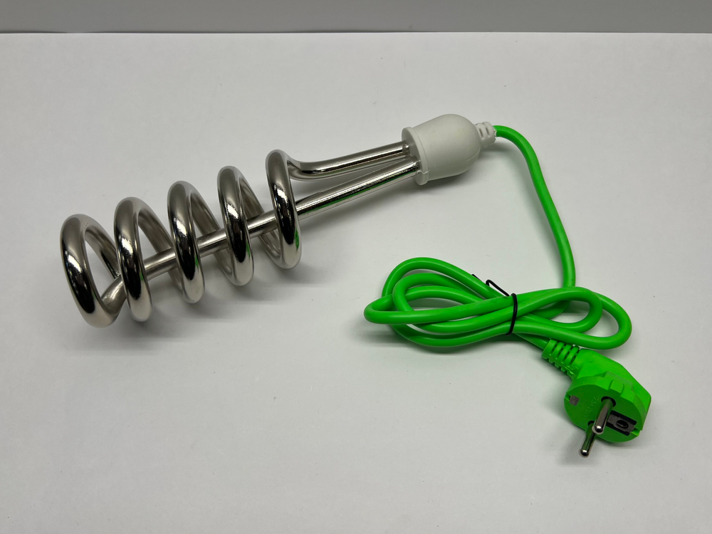 HJ-130-5 / Кипятильник большой электрический 2000Вт. 25см, зеленый (за 1 шт.)