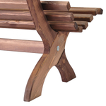 Скамейка садовая деревянная со спинкой Ойвинд, венге