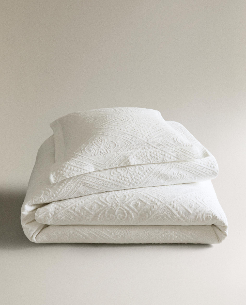 Zara Home покрывало из хлопка, белый · 6191/006