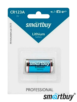 Батарейка Smartbuy Lithium CR123A, в упаковке 1 шт.