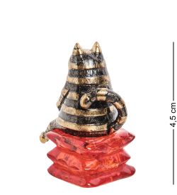 Народные промыслы AM-1973 Фигурка «Кот Василий» (латунь, янтарь)