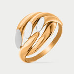 Кольцо женское из розового золота 585 пробы без вставок (арт. 08-106842)