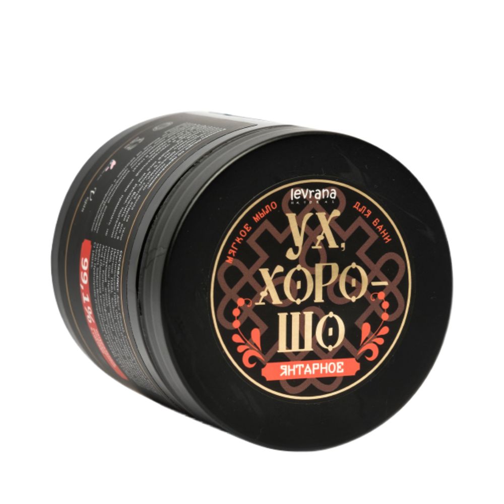 Мягкое мыло для бани "УХ, ХОРОШО" янтарное 500 мл (Levrana)