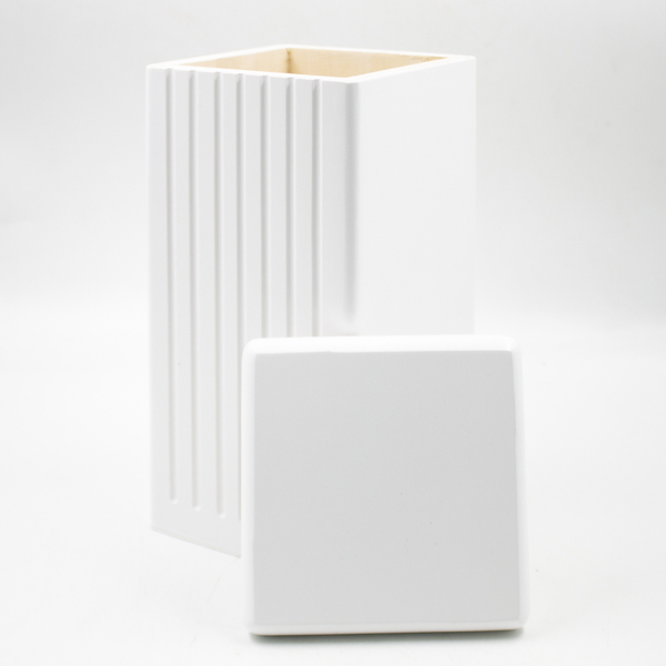 Урна для праха "Линия" белая