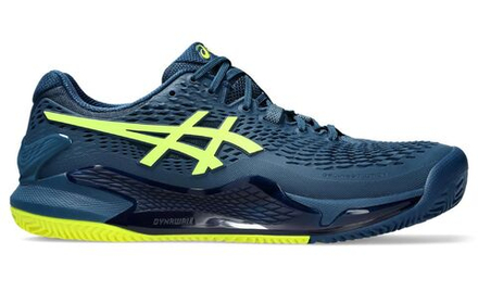 Теннисные кроссовки Asics Gel-Resolution 9 Clay - mako blue/safety yellow