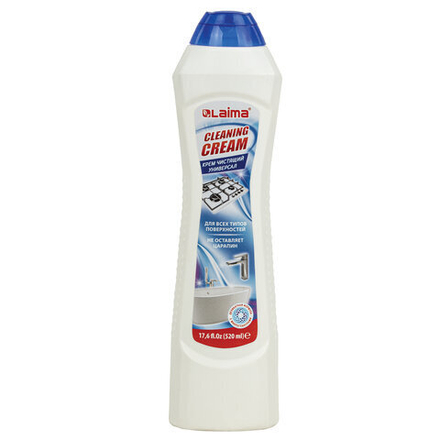 Чистящее средство универсальное крем 520 мл, LAIMA PROFESSIONAL "White fresh", 608659