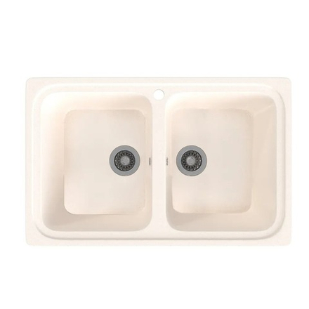 Мойка для кухни GAMMA STONE GS -12 (белый)