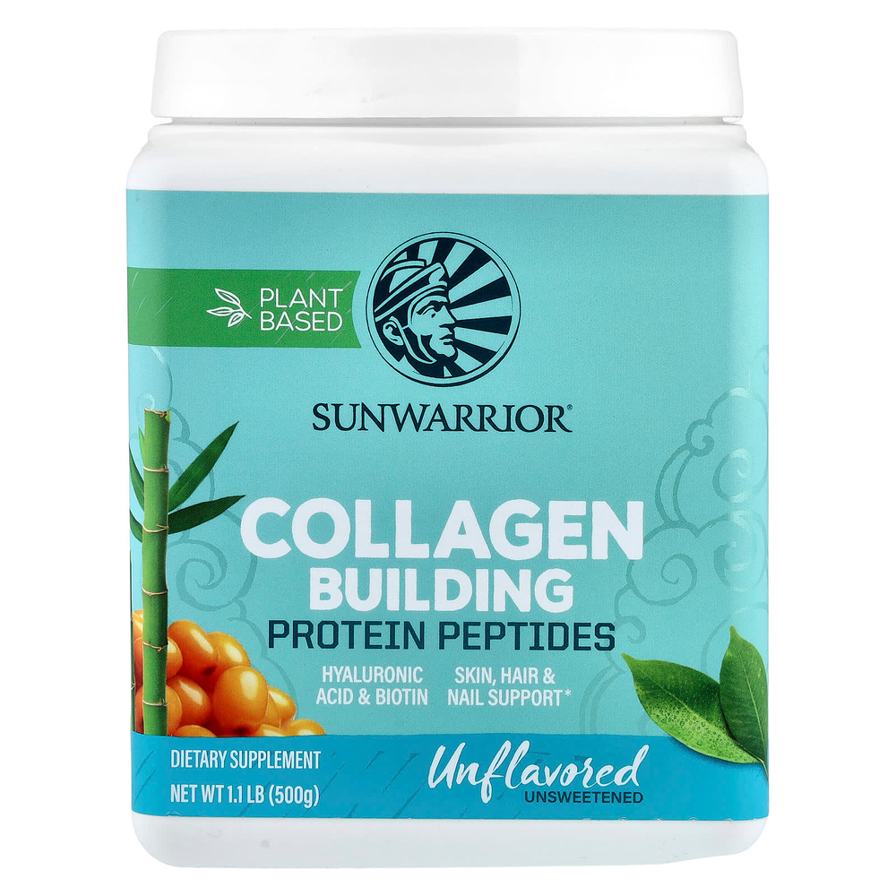 Sunwarrior, Пептиды из белка для формирования коллагена, натуральные, 500 г