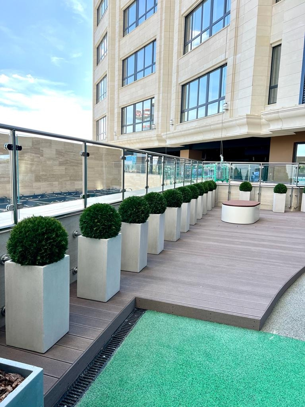 5.23. Искусственные туи в кашпо для ЖК «Development Plaza»