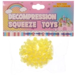 Игрушка «Шарик», 6 см, сквиш с бусинами, микс