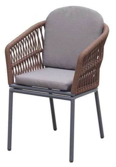 Кресло Favorita плетеное уличное с подушками