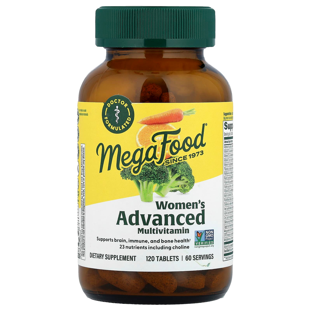 MegaFood, Multi for Women, комплекс витаминов и микроэлементов для женщин, 120 таблеток