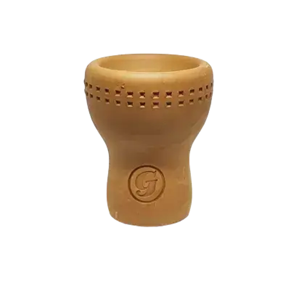 GrynBowls Turecka klasyczna gliniana miska do fajki wodnej (czerwona)
