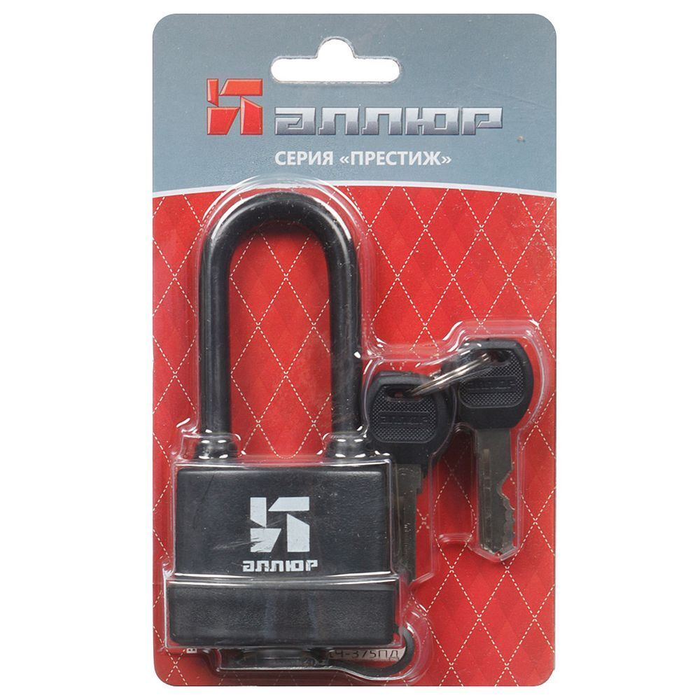 Замок навесной Аллюр, ВС1Ч- 375ПД, цилиндровый, автоматическое закрывание, 6 кл