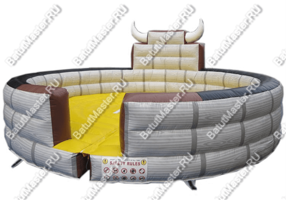 Надувной батут для аттракциона Родео "Рога и копыта", 5*5*3 м