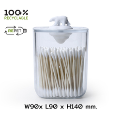 Контейнер для хранения 9х9х13.5см Qualy Polar bear ocean