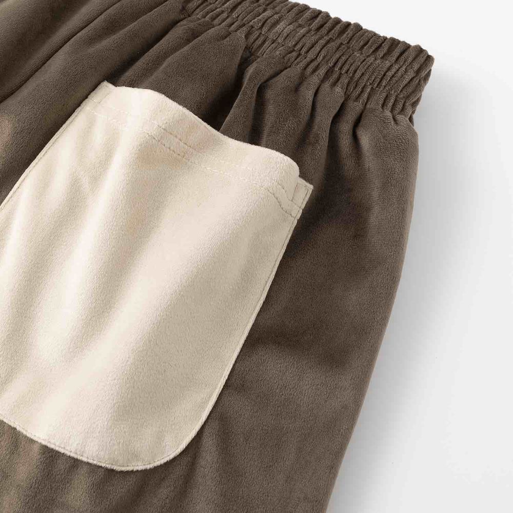 Брюки Ymkashix Велюровые Puff коричневые