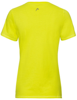 Женская теннисная футболка Head Lucy T-Shirt W - yellow/white