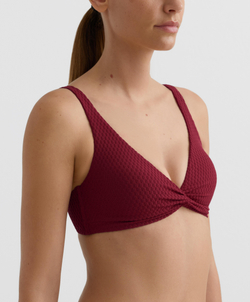 OYSHO Топ-бикини с жаккардовым узором, сливовый