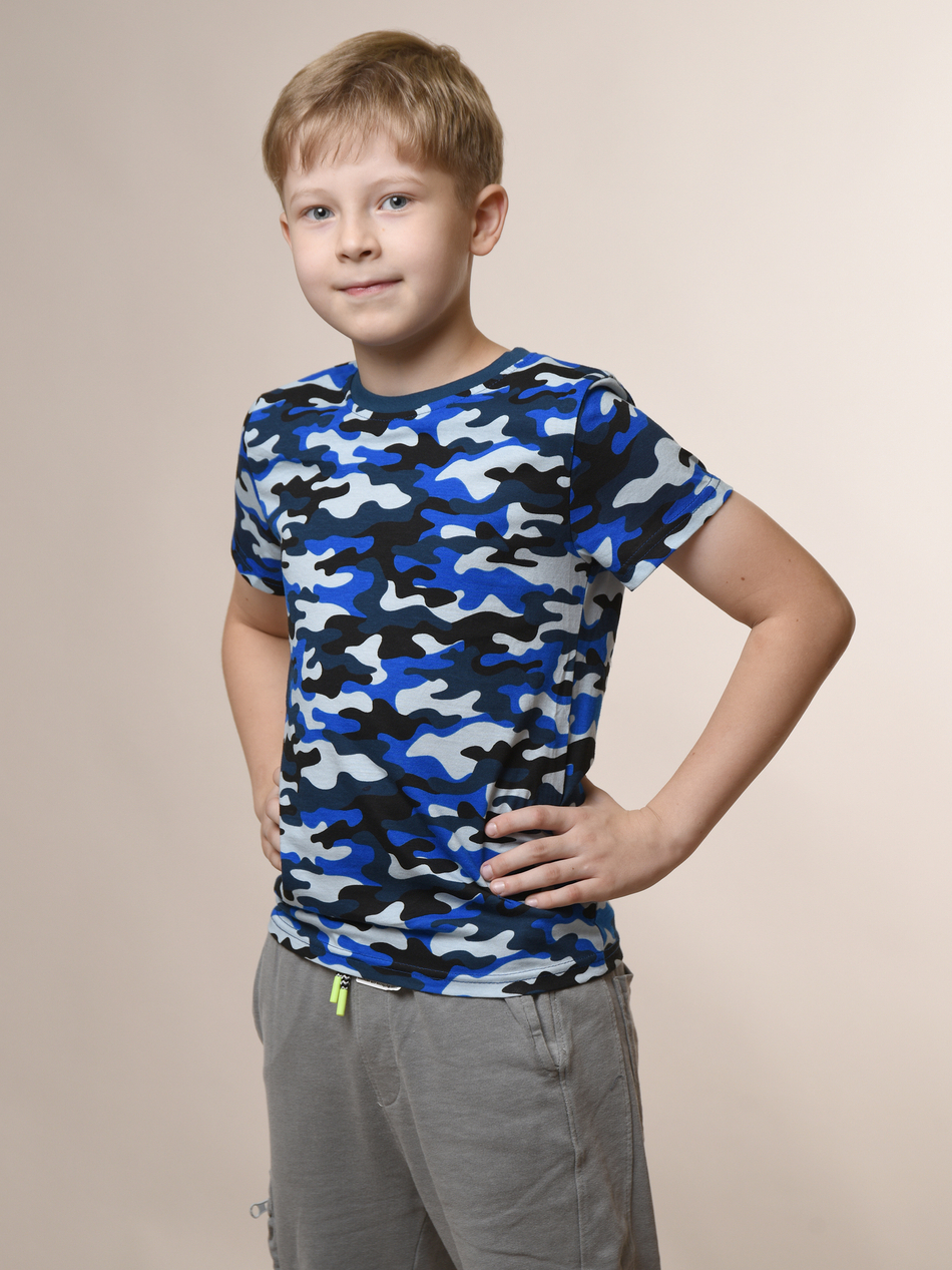 Футболка для мальчика камуфляжная