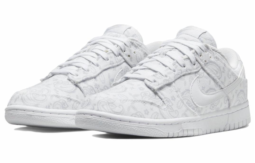 Кроссовки Nike Dunk Low Ess "White Paisley" (Женская размерная сетка)