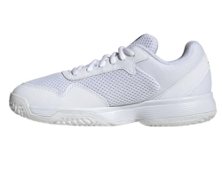 Детские Кроссовки теннисные  Adidas Courtflash K - cloud white/core black/cloud white